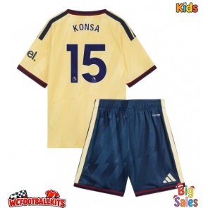 Arsenal Ezri Konsa #15 Replica Third Stadium Kit for Kids 2026-27 Short Sleeve (+ pants)